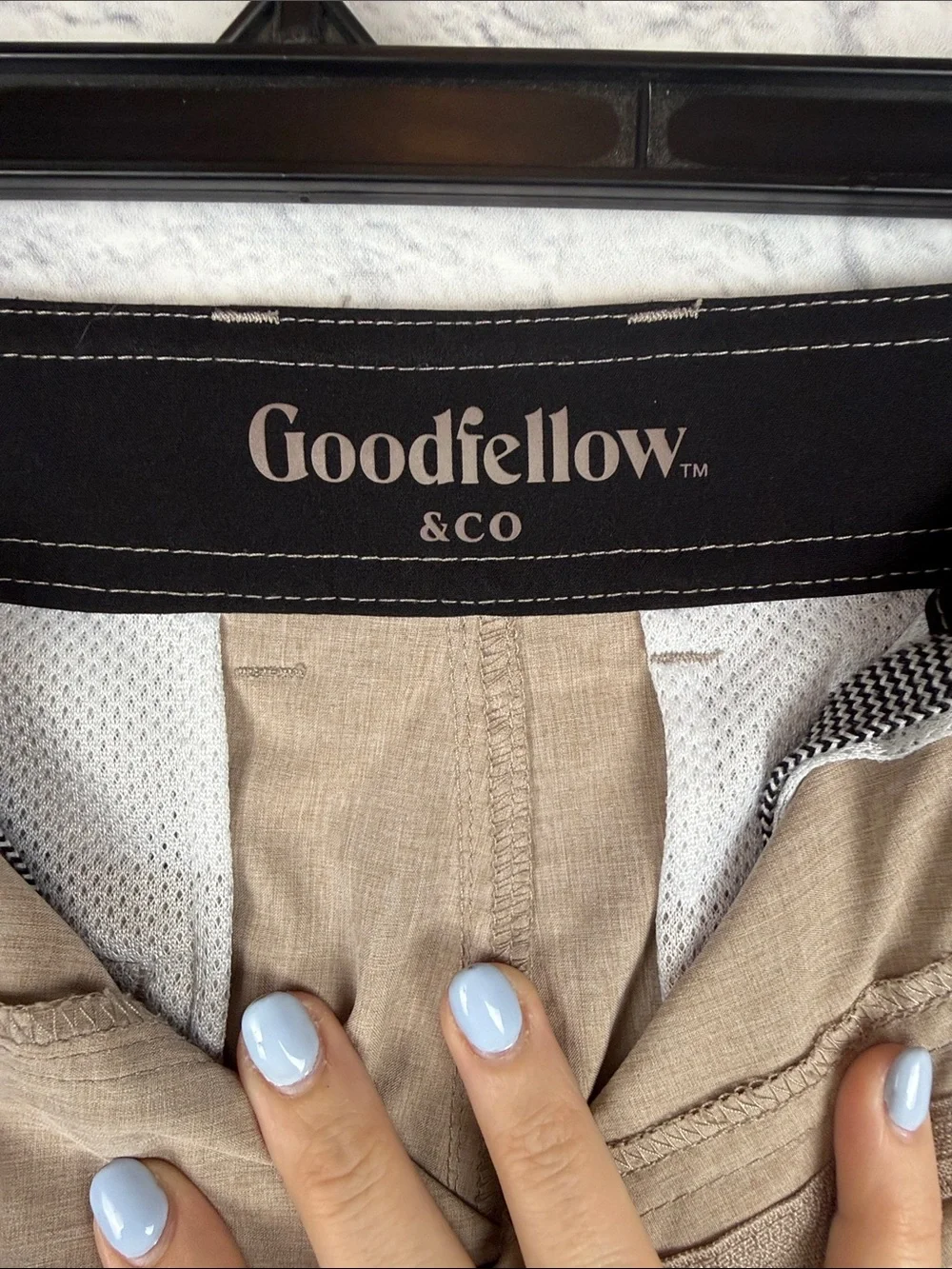 Goodfellow & Co Tan Flat-Front Shorts Swim Suit Size 33